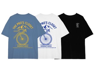 【2025春夏新作】アウトドアサイクルイラスト半袖Tシャツ