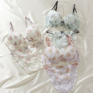 バイカラーローズ3/4カップブラ＆ショーツ