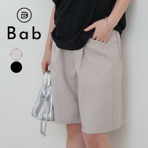 【決算SALE】タックデザインハーフパンツ◇ハーフスリーブダブルテーラージャケットとのセットアップにも