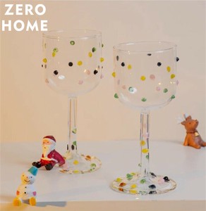 雰囲気ジュースカップ グラス 洗練 レトロ ハイフット レリーフ ダイヤモンドカップ シャンパンカップ