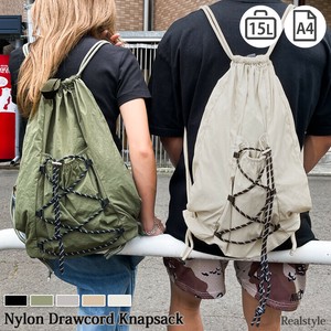 選べる5カラー撥水ナイロン15Lドローコードナップサック リュック czysbg01478