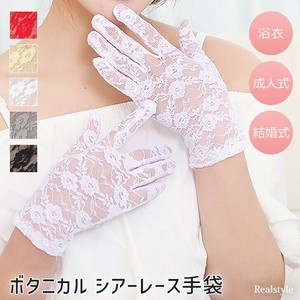 選べる5カラーボタニカルシアーレース手袋 czysglb00077