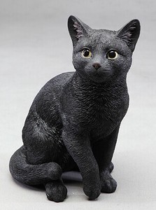 黒ねこ13445【猫】オブジェ ガーデニング 置物 ネコ