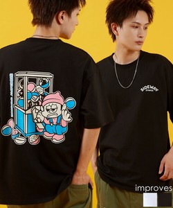 [SIDEWAYSTANCE] T-shirt Gacha Gacha Short-Sleeved T-Shirt