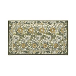川島織物セルコン Morris Design Studio ピンクアンドローズ マット 約46×79cm FH1718A Y イエロー