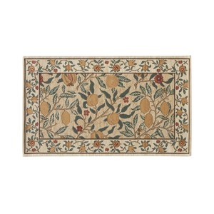 川島織物セルコン Morris Design Studio フルーツ マット 約45×75cm FH1706A Y イエロー