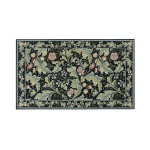 川島織物セルコン Morris Design Studio レスターアカンサス マット 約45×78cm FH1710A B ブルー