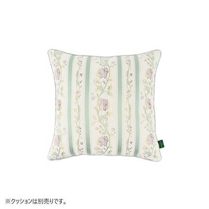 川島織物セルコン ミントン ハドンホールフラワーリボン 背当クッションカバー 45×45cm LL1221 G グリーン