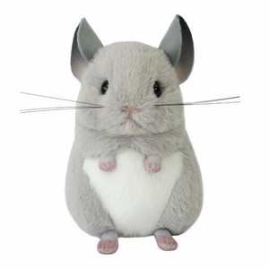 吉徳 りくのなかまたち ぬいぐるみ チンチラ グレー 180222