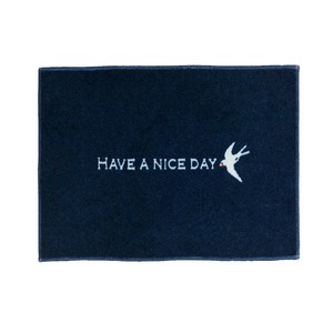 (クリーンテックス) デザインマット kahou HAVE A NICE DAY_navy 45×75cm