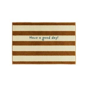 (クリーンテックス) デザインマット kahou good day_brown stripe 45×75cm