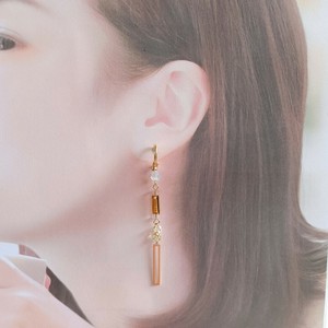 Pierced Earrings Gold Post