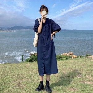 ワンピース 半袖 無地 ゆったり 快適 レディース ファッション MBQ1998