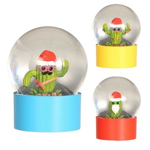 《予約：10月以降入荷》【DULTON】ダルトン クリスマス WATER GLOBE SANGLATUS サボテン スノードーム