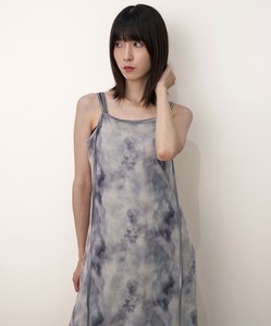 「elle」Tie dyeing sheer dress