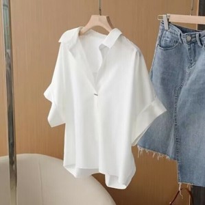 シャツ 半袖 夏 無地 レジャー 快適 レディース ファッション MBQ2013