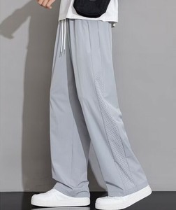 ワイドパンツ 氷糸 薄手 速乾 カジュアル 無地  ゆったり  快適 メンズ ファッション  MBQ2032