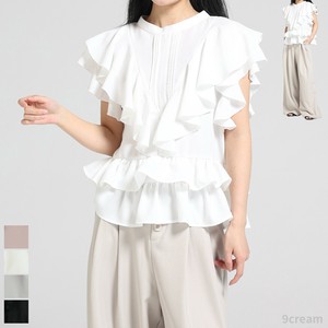 T 恤/上衣 Design 荷叶边 新商品 2025年 无袖