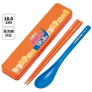 【スケーター】抗菌音のならないコンビセット 箸18cm【カルビー ポテトチップス うすしお味】　日本製