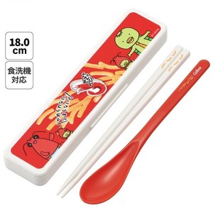 【スケーター】抗菌音のならないコンビセット 箸18cm【カルビー かっぱえびせん】　日本製