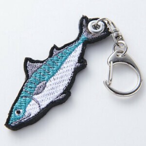 【名入れ可】 サバ 刺繍キーホルダー ギフト