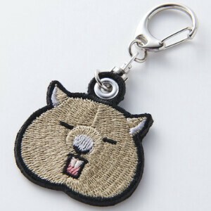 【名入れ可】 ウォンバット 刺繍キーホルダー ギフト