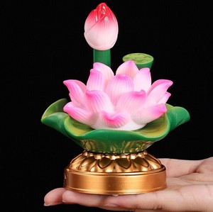 蓮花ランプ LED 2点セット 仏事・神事用品 MBQ2093
