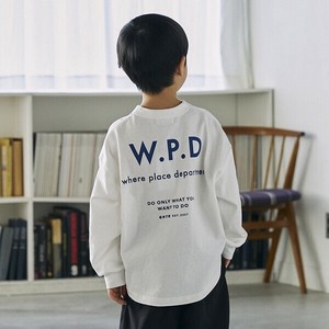 Kids' 3/4 Sleeve T-shirt Back Print Long T-shirt