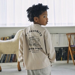 Kids' 3/4 Sleeve T-shirt Back Print Casual