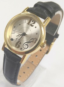 Analog Watch Design Ladies fashion Music Note Made in Japan