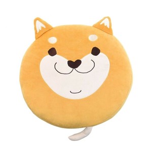 クスグルジャパン おもっちクッション 丸形クッション 柴くん イエロー 10001