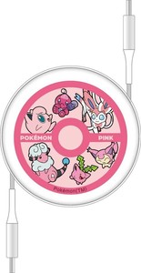 ポケットモンスター PD60W対応 USB2.0 リール式 Type-Cケーブル ピンク PKE-09PK