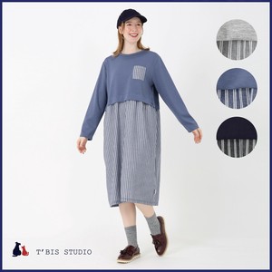 Casual Dress Pocket Switching L Size