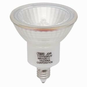 UVカット機能付 ハロゲン電球  110V 75W形 広角 E11口金　JDR110V50WUVWKH2E11A