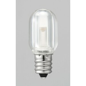 LEDナツメ球 電球色 E12 クリア　LDT1LG19E12C