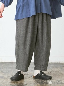 【予約販売】テーパードパンツ　ヘリンボーン起毛3色 M L LL 3L 《大きいサイズ》【9月入荷予定】