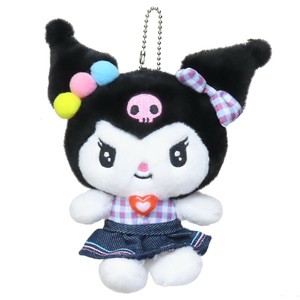 【ぬいぐるみ】クロミ ミニぬいぐるみボールチェーン ギンガムデニム
