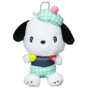 【ぬいぐるみ】ポチャッコ ミニぬいぐるみボールチェーン ギンガムデニム