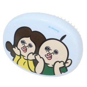 【ブラシ】パンパンくんの日常 オーバルブラシ パンパンくん＆オクジ