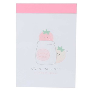 【メモ帳】ジューシーなにんじんとなかまたち ミニメモ ミニミニメモ いちご