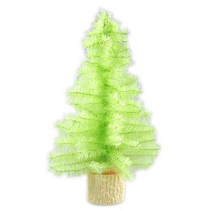 クリスマスツリー 30cm（ パステルグリーン/イエロー）　クリスマス｜緑｜卓上｜ミニ
