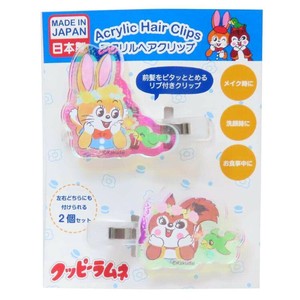 【ヘアアクセサリー】クッピーラムネ オーロラアクリルヘアクリップ フラワー