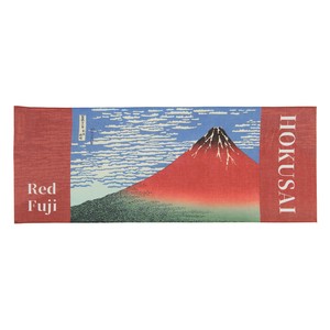 Tenugui Towel Tenugui Ukiyoe Red-fuji 35 x 93cm