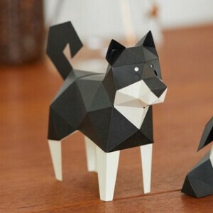 Animal Ornament Animals Shiba Dog Shiba Inu Papercraft Made in Japan