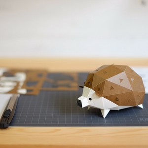 Animal Ornament Hedgehog Animals Papercraft Made in Japan