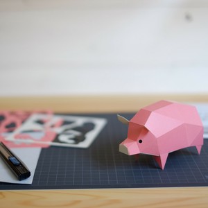 Animal Ornament Animals Papercraft Pig Made in Japan