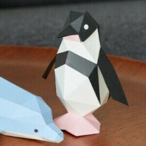 Animal Ornament Animals Penguin Papercraft Made in Japan
