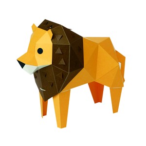 Animal Ornament Animals Lion Papercraft Made in Japan