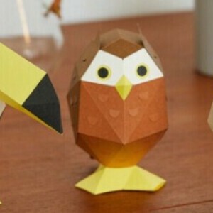 Animal Ornament Animals Owl Papercraft Made in Japan