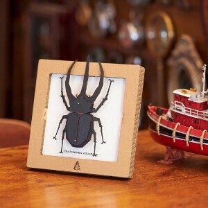 Object/Ornament Beetle Square Papercraft Made in Japan